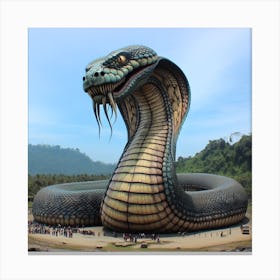 Snake Statue 2 Canvas Print