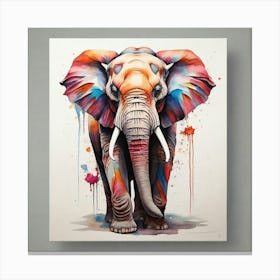 Elephant Painting 3 Canvas Print