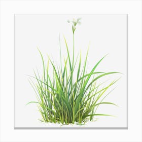 Watercolor-Spring-Grass-Clipart.2 Canvas Print