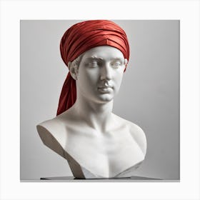 Bust Of A Man Wearing A Red Turban Canvas Print