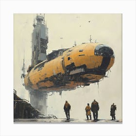 Futuristic Spaceship 1 Canvas Print