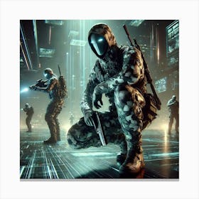 Sci Fi Shadow Operatives 1024x1024 Canvas Print