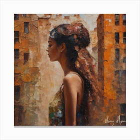 Woman In The City Canvas Print