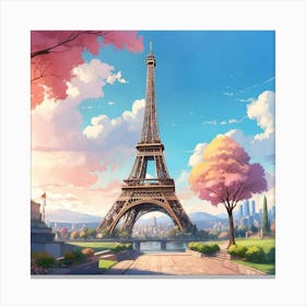 Paris Eiffel Tower Canvas Print