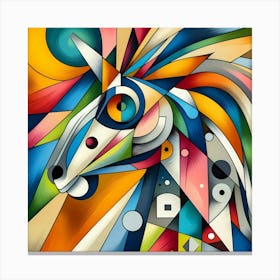 Abstract Unicorn Canvas Print