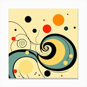 Abstract Swirls 1 Canvas Print