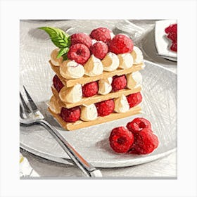 Mille-feuille Canvas Print