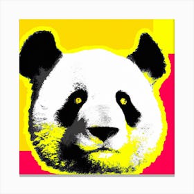 Panda Head Canvas Print