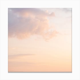 Dreamy Pastel Sunset Square Canvas Print