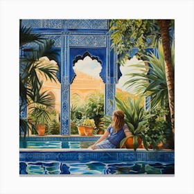 Moroccan Pool Canvas Print