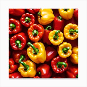 Colorful Peppers 60 Canvas Print