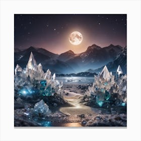 Crystals In The Night Sky Canvas Print