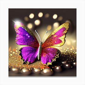 Butterfly Wallpaper Canvas Print