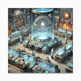 Scientific Directorate Research On Alien Artifacts And Cosmic Energy Sources (1) Canvas Print