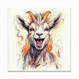 Goat Art 8 Canvas Print