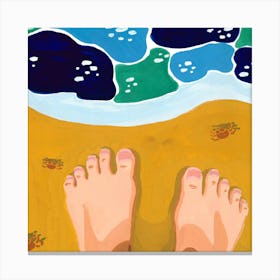 Beach - 1x1 Canvas Print