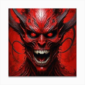 Demon Face 2 Canvas Print