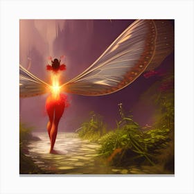Fairy With Wings Canvas Print