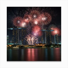 New Year In Singapore Canvas Print