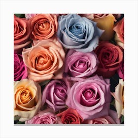 Colorful Roses 37 Canvas Print