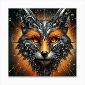 Fox Head 1 Canvas Print