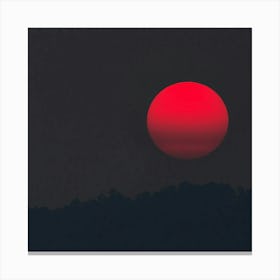 Red Sun In The Sky Canvas Print