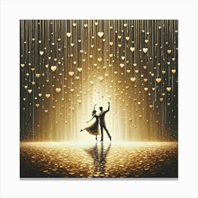 Dancers In The Rain 1 Canvas Print