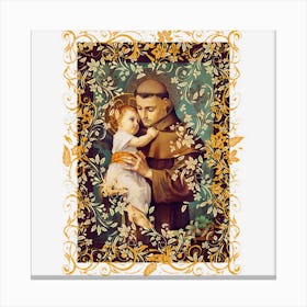 Saint Anthony Of Padua Catholic St Canvas Print