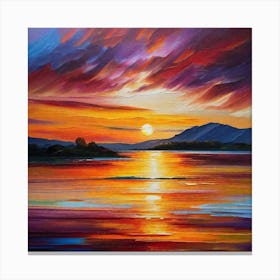 Sunset In Ireland 2 Canvas Print