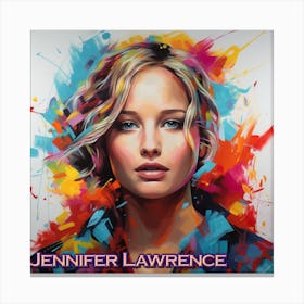 Jennifer Lawrence 3 Canvas Print