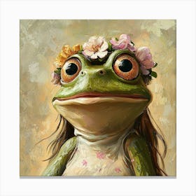 Frog Girl 2 Canvas Print