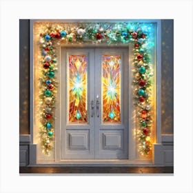 Christmas Garland Canvas Print