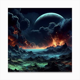 Dark Scene Canvas Print