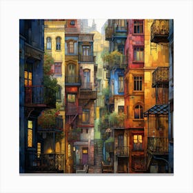 City At Night 3 Canvas Print