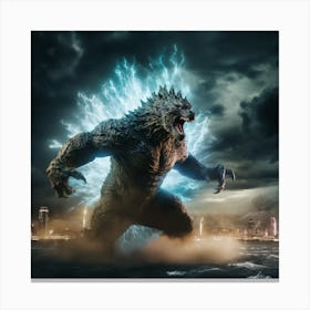 Godzilla Canvas Print