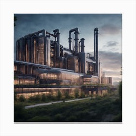 Industrial Plant Canvas Print