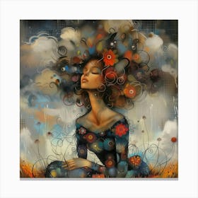 Dreaming Girl 2 Canvas Print