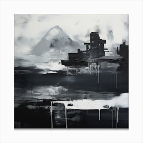 City In Black And White Canvas Print