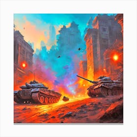 World Of Tanks 2 Canvas Print