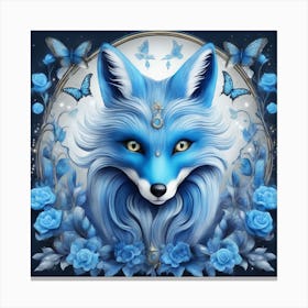 Blue Fox Canvas Print