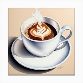 Coffee Latte Canvas Print