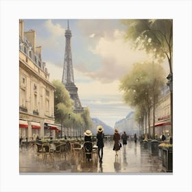 Paris Eiffel Tower 2 Canvas Print