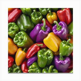 Colorful Peppers 12 Canvas Print