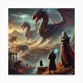 A Powerful Scene Depicting The Aftermath Of A Crim Converted Canvas Print