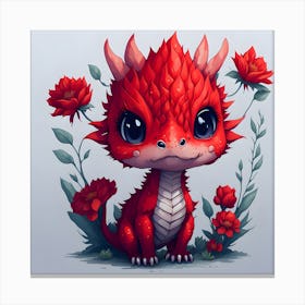 Little Dragon 6 Canvas Print