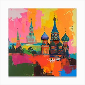 Abstract Travel Collection Moscow Russia 2 Canvas Print