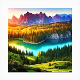 Mountain Lake 8 Canvas Print