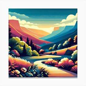 Landscape Painting 199 Canvas Print