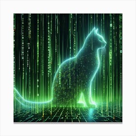 Glowing cat 2 Canvas Print