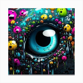 Eye Of Love Canvas Print